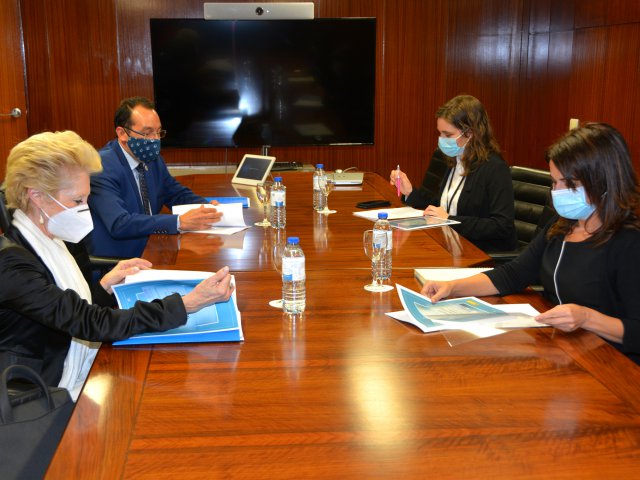 Imagen de la reunión entre la secretaria de Estado de Sanidad y el Consejo General de Enfermería